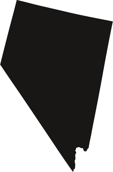 Outline map of Nevada