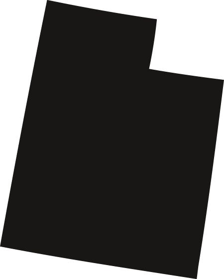 Outline map of Utah