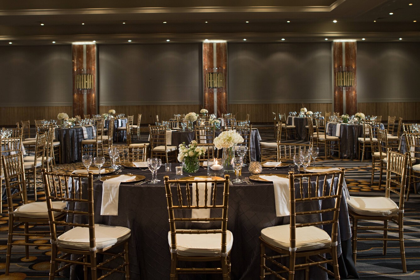 Grand ballroom set for general sessions