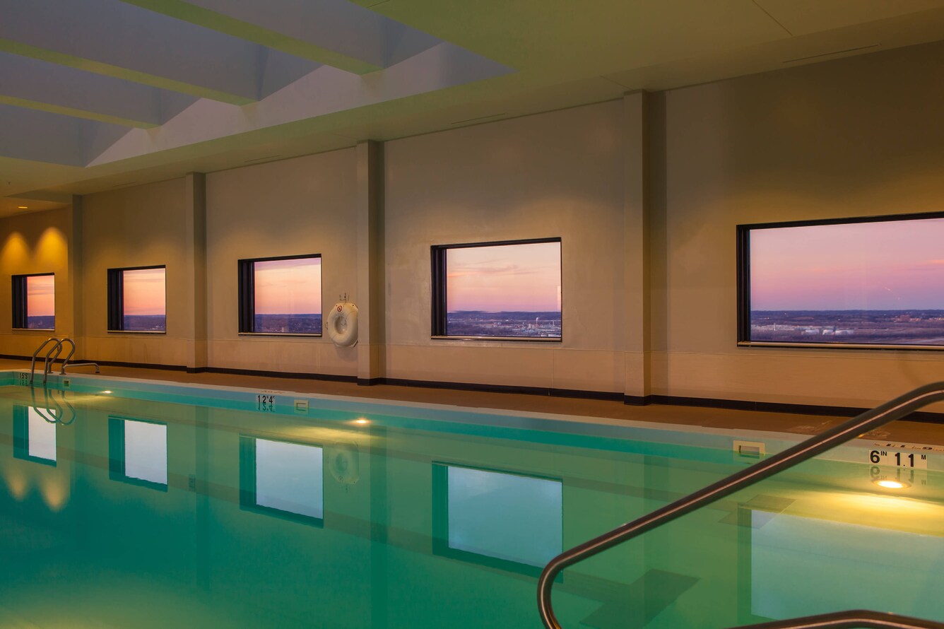 Indoor pool and fitness area